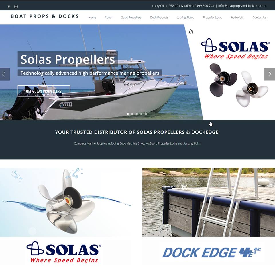 solas boat props and docks