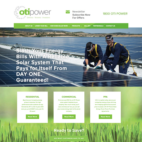 oti power solar website
